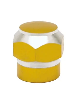 Trik Topz Ventilkappen, Alu-Hex, TwoTone, Gold, für Harley - Davidson Neue Kollektion