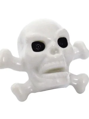Trik Topz Ventilkappen, Skull Head, Weiß, für Harley - Davidson Saisonangebot
