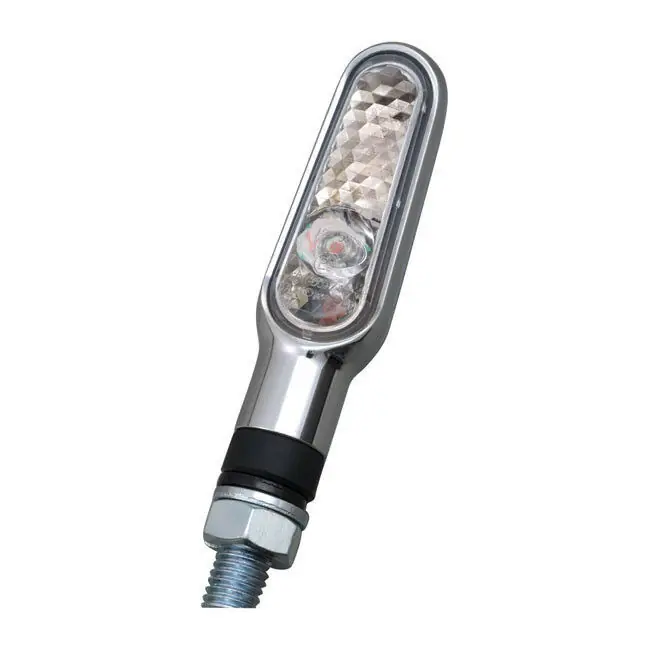 Aktuell Blinker D-Light Chrom, klare Linse, für Harley-Davidson mit E-Prüfzeichen!