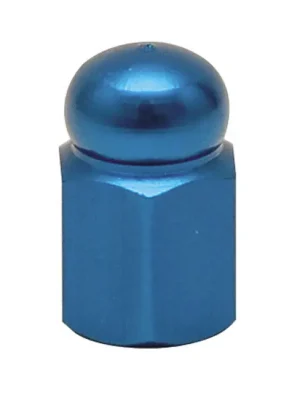 Trik Topz Ventilkappen, Alu-Hex, Domed, Blau, für Harley - Davidson Meistverkauft