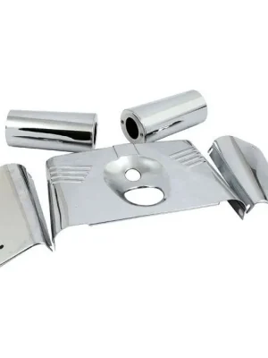 Wochenendangebot Gabel Cover Kit Fork Panel Kit 5-teilig Chrom, für Harley - Davidson FLST 86-17