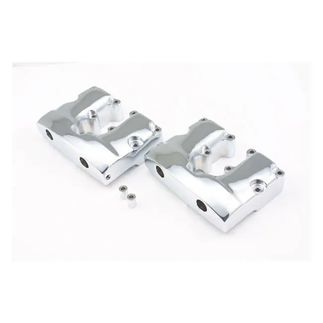 Neuheit 1 Paar Shovelhead Rockerboxen Chrom für Harley-Davidson 66-84