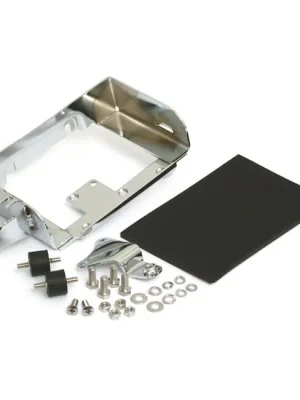 Aktuell Batterie Grundplatte mit Montagesatz Chrom, für Harley - Davidson 74-83 FL