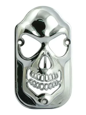 Ziergrill Skull für Rücklicht Tombstone Chrom, für Harley-Davidson Saisonangebot