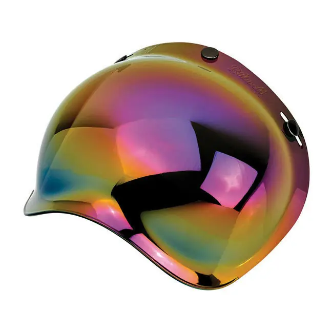 Biltwell Bubble Visier, Rainbow Mirror, für Jethelme / Antibeschlag! Wochenendangebot
