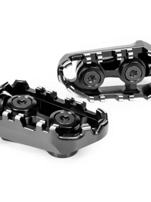 Gilles Tech-X Enduro Austauschfußrasten Fahrer PAAR Schwarz Kracherpreis