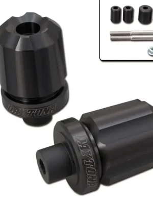 Finale Aktion Daytona - Lenkerenden / Lenkergewichte "GROOVE" schwarz eloxiert 7/8"+1" Lenker mit Ø 14-19 mm Paar Lenkerenden Lenkergewichte