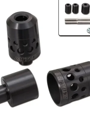 Daytona - Lenkerenden / Lenkergewichte "HOLLOW" schwarz eloxiert 7/8"+1" Lenker mit Ø 14-19 mm Paar Lenkerenden Lenkergewichte Super-Preis