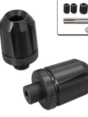 Daytona - Lenkerenden / Lenkergewichte "SCRATCH" schwarz eloxiert 7/8"+1" Lenker mit Ø 14-19 mm Paar ALU Lenkerenden Lenkergewichte Bestpreis