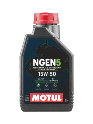 Motul NGEN 5 Motoröl 15W-50 4-Takt Halbsynthetik 1L Flasche Meistverkauft