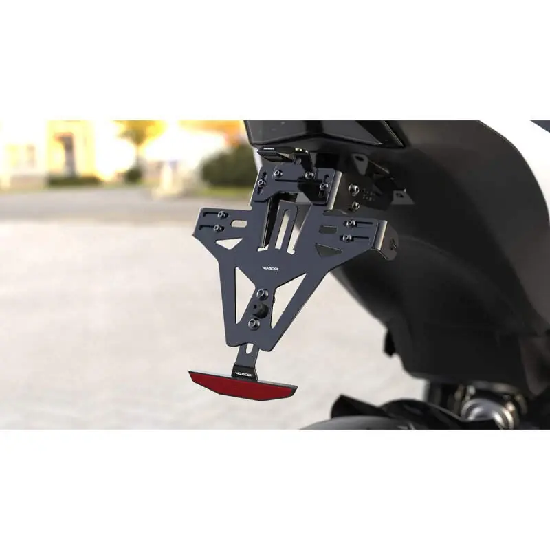 HIGHSIDER Akron-RS Pro Kennzeichenhalter mit Beleuchtung E-Nummer passend für Honda CB 750 Hornet - Modelle (2023-2024) Begrenztes Angebot
