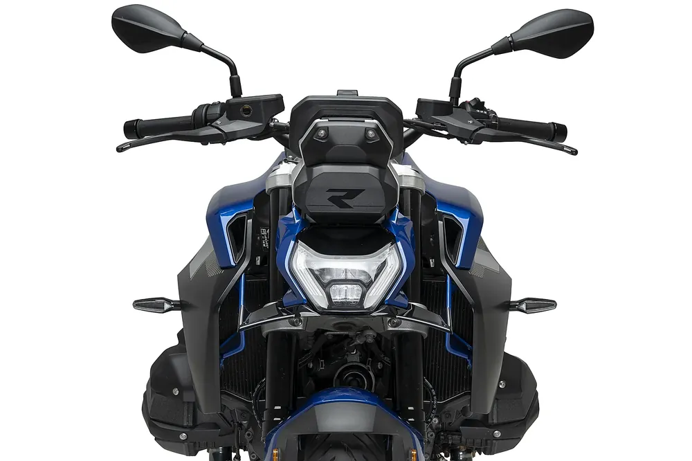 PUIG Downforce Naked Front Spoiler mit ABE schwarz passend für BMW R 1300 R Azul Snapper Rocks - Modelle (2025-2026) Bestseller