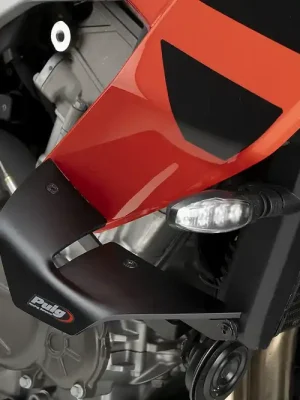PUIG D12 Spoiler mit ABE matt-schwarz passend für Aprilia Tuono 457 - Modelle (2025-2026) Nur Für Kurze Zeit