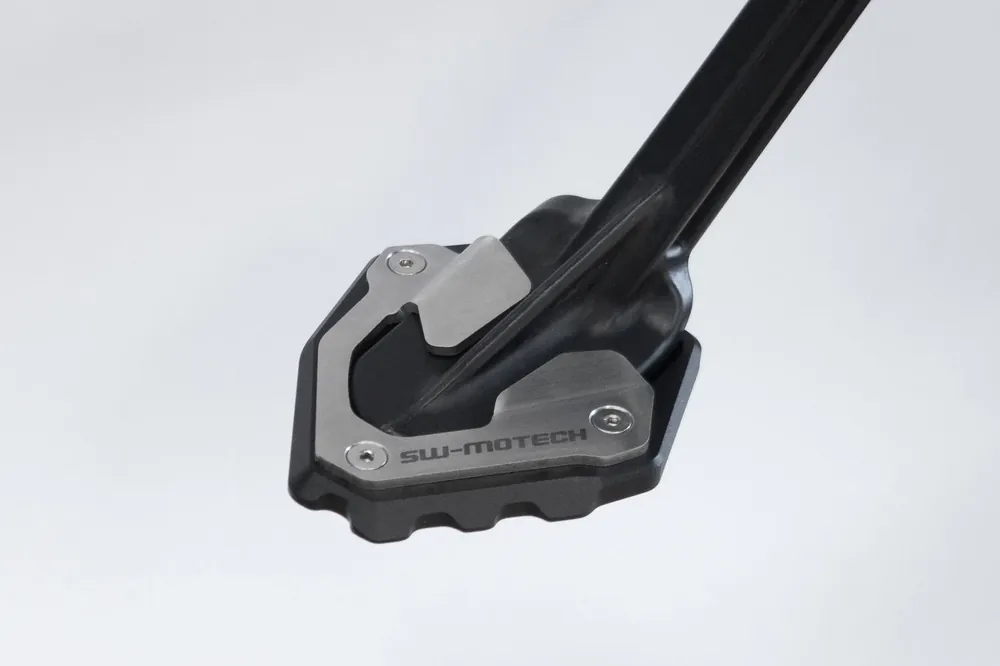 Preisreduziert SW-Motech Seitenständerfuß-Verbreiterung Schwarz/Silbern. CRF1000L (15-)/Adv Sports (18-).