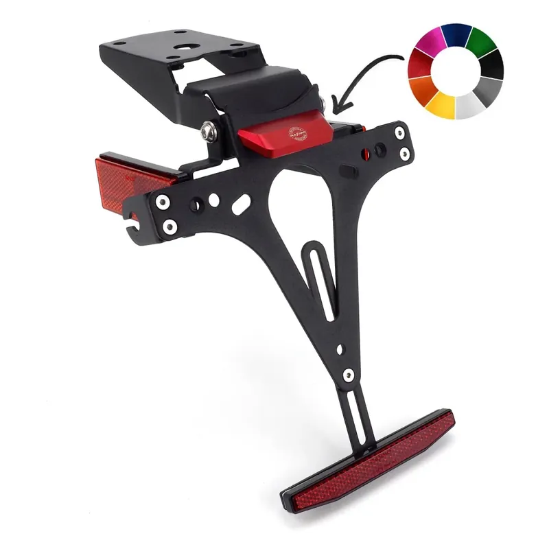 Raximo Kennzeichenhalter inkl. CNC gefräste Kennzeichenbeleuchtung mit E-Nummer passend für Kawasaki Z650 - Modelle (2017-2025) Neuheit