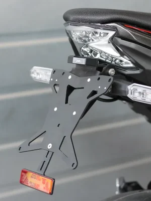 MG Biketec Kurzes Heck - Kennzeichenträger - Kennzeichenhalter diverse Länder passend für Kawasaki Z650 - Modelle (2023-2025) Jetzt Kaufen