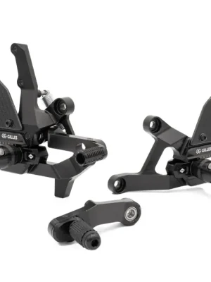 Gilles Fußrastenanlage VCR38GT2 verstellbar BLACK passend für BMW S 1000 XR / M 1000 XR - Modelle (2020-2025) Solange Der Vorrat Reicht