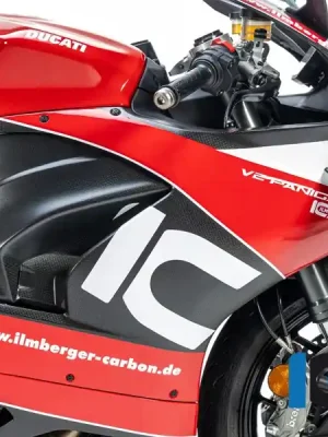 Bestseller Ilmberger Carbon Verkleidungsseitenteil für Winglet vorbereitet rechts matt passend für Ducati Panigale V2 - Modelle (2020-2024)
