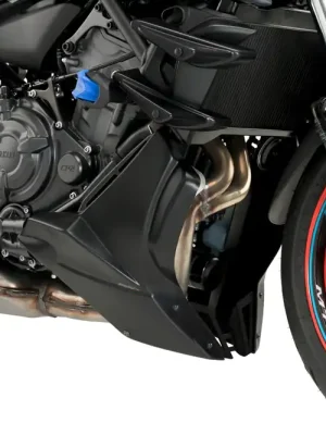 Jetzt Kaufen PUIG Bugspoiler mit ABE matt-schwarz passend für Yamaha MT-07 / PURE - Modelle (2021-2024)