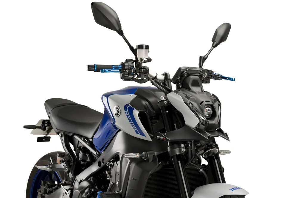PUIG Downforce Naked Front Spoiler mit ABE matt-schwarz passend für Yamaha MT-09 / SP - Modelle (2021-2023) Sale