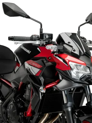 PUIG Downforce Naked Front Spoiler mit ABE matt-schwarz passend für Kawasaki Z650 - Modelle (2021-2026) Abverkauf