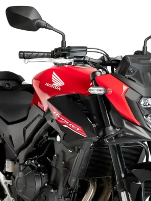 Abverkauf PUIG Downforce Naked Front Spoiler mit ABE matt-schwarz passend für Honda CB 500 Hornet / E-CLUTCH - Modelle (2024-2026)