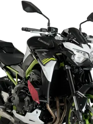 Ausverkauf PUIG Downforce Naked Side Spoiler mit ABE rot passend für Kawasaki Z900 - Modelle (2020-2024)