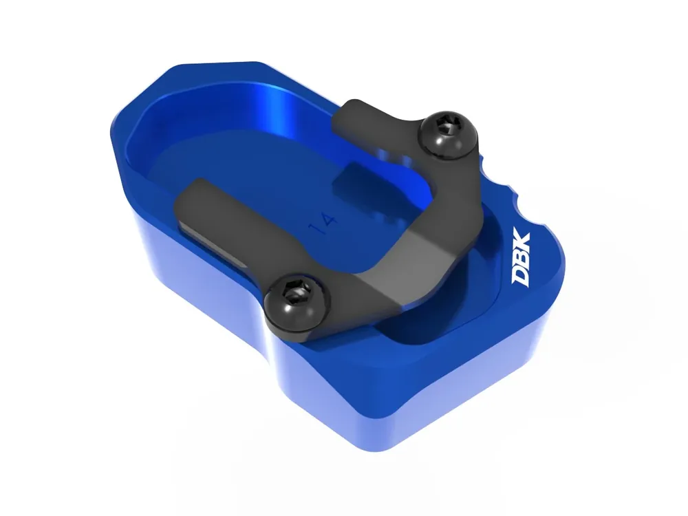 DBK Special Parts BAC14 - BMW BLAU Erhöhter Seitenständerfuß 18 mm passend für BMW R 1300 GS / Adventure - Modelle (2025-2026) Sofort Bestellen
