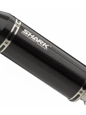 Beliebt SHARK Street GP Slip-On Endschalldämpfer E-Nummer Carbon passend für Kawasaki Ninja 1100 SX / SE - Modelle (2025-2026)