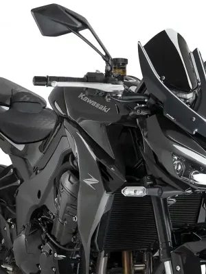 PUIG New Generation Touring Windschield ABE schwarz passend für Kawasaki Z1100 / SE - Modelle (2026) Letzte Chance