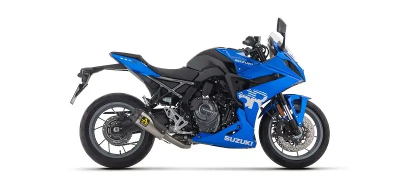 Arrow Exhaust Auspuff WORKS DARK Komplettanlage inkl. Krümmer & Carbon Endkappe ABE Titan passend für Suzuki GSX-8TT (WEM2) - Modelle (2025-2026) Preis Gesenkt