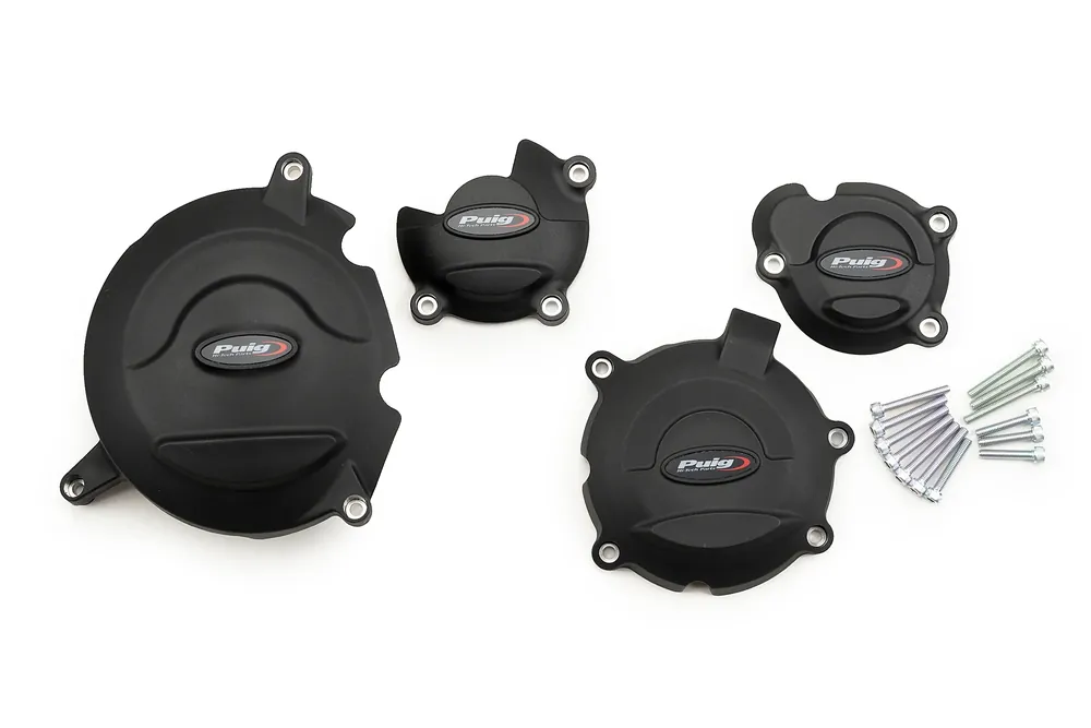 Expressversand PUIG Motordeckelschoner 4-teilig schwarz passend für Suzuki GSX-S 1000 GT Travel Edition - Modelle (2022-2023)