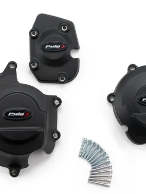 Neuheit PUIG Motordeckelschoner 3-teilig schwarz passend für Kawasaki Z900 RS SE - Modelle (2022-2026)