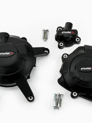 PUIG Motordeckelschoner 3-teilig schwarz passend für Yamaha MT-125 - Modelle (2015) Knallerangebot
