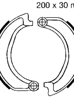 Bremsbacken ohne Feder EBC 864 (1 Satz) Sonderaktion