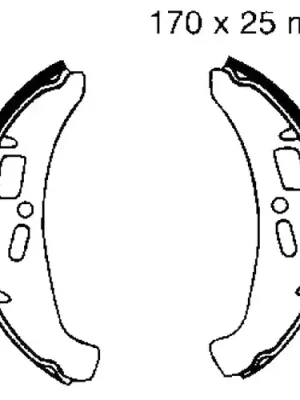 Sichere Zahlung Bremsbacken ohne Feder EBC 881 (1 Satz)