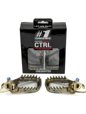 1 OneGripper Titanium CTRL Footrests for HONDA Sonderaktion
