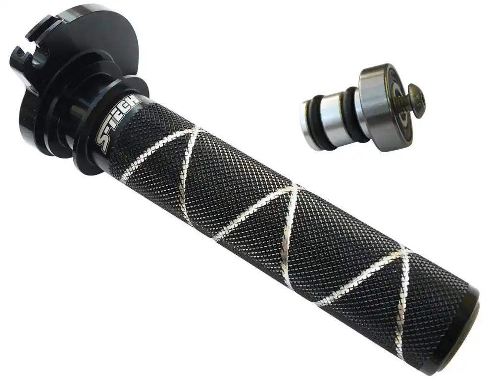 Begrenztes Angebot S-TECH Manopola dell‘acceleratore in alluminio per KTM/HVA 4T, nera