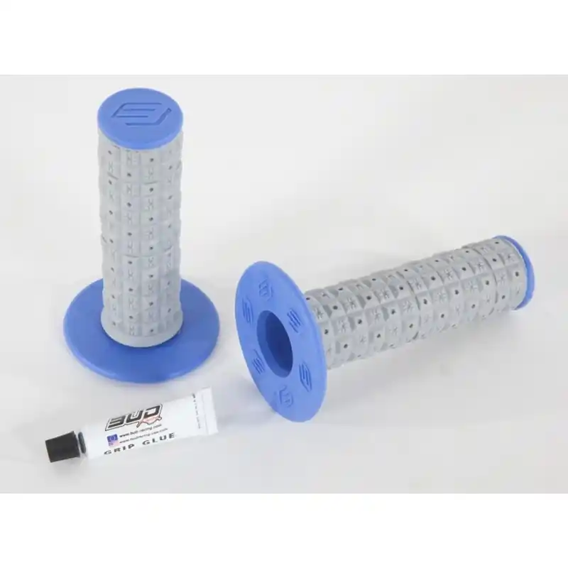 Poignées BUD Isde en matériau souple, gris/bleu Saisonangebot