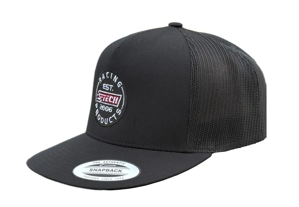 S-TECH Snapback, Black (Mesh) Zertifiziert