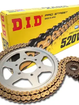 Zertifiziert DID Kettensatz Stahl Suzuki DR 600 R Dakar (SN41A) Bj.1989