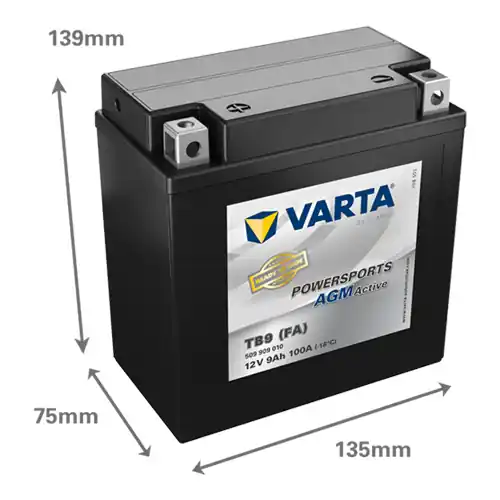 Batterie VARTA TB9 (FA) / YB9-B Powersports AGM Active Mega-Angebot