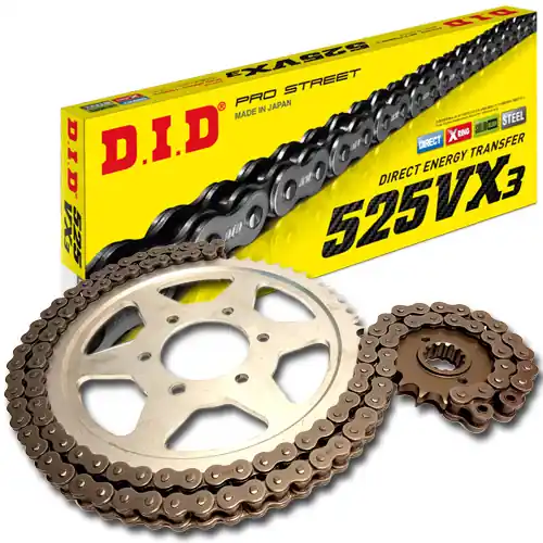 DID Kettensatz Stahl Suzuki XF 650 U Freewind (AC2112) Bj.2000 Kracherpreis